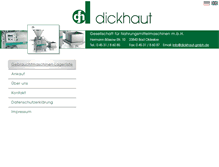 Tablet Screenshot of dickhaut-gmbh.de